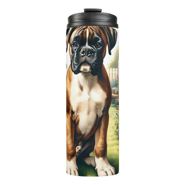 Garrafa Térmica Cachorro-Boxinho (Frente)