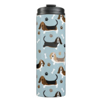 Cachorro Cachorro Basset e patas Tumbler Térmico