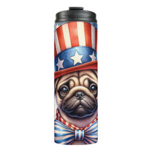 Garrafa Térmica Cachorro de Pug Cachorro