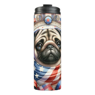 Garrafa Térmica Cachorro de Pug Cachorro