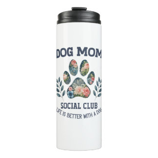 Garrafa Térmica Cachorro Mãe Paw Floral