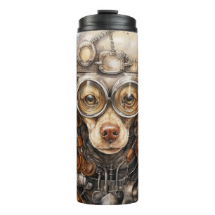 Garrafa Térmica Cachorro Steampunk Poodle