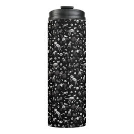 Garrafa Térmica Cachorros Cães Gatos Aranhas Cachorros Esqueletos