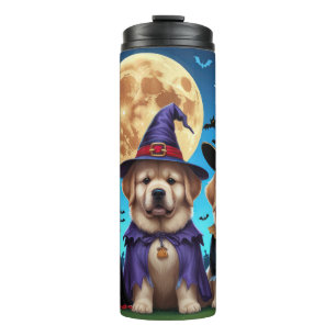 Garrafa Térmica Cachorros da Terra Nova Pumpkin Halloween Funny