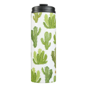 Garrafa Térmica Cactus do Deserto Verde: Sem Costura