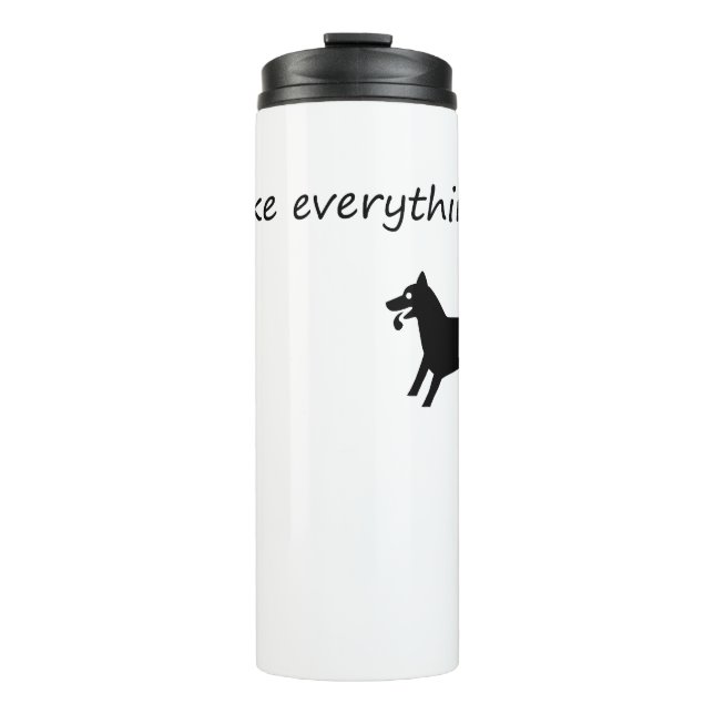 Garrafa Térmica Cães fazem tudo melhor (Frente)