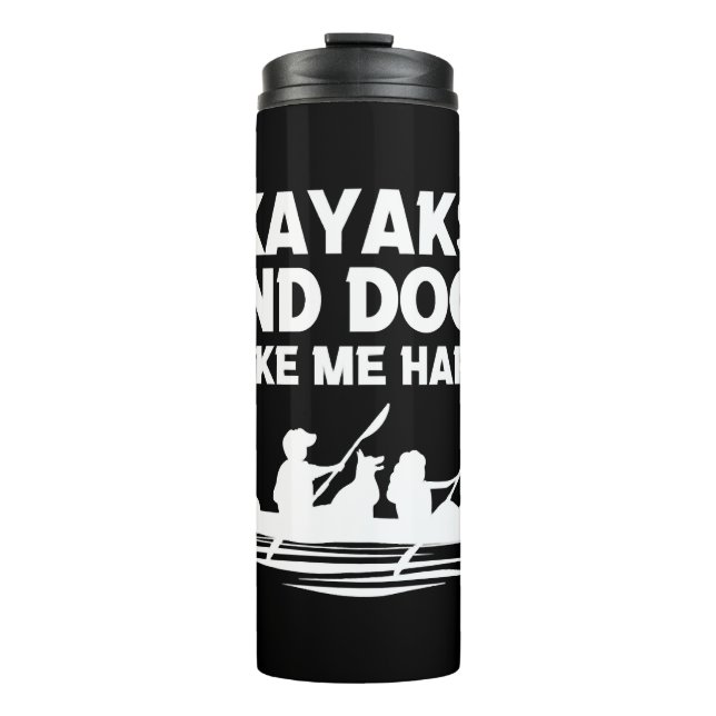 Garrafa Térmica Cães Kayaks (Frente)