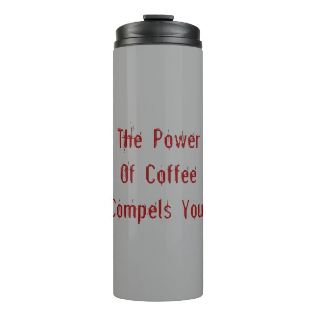 Garrafa Térmica Café Compele Você Vermelho (Frente)