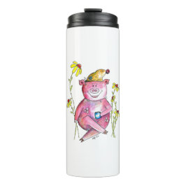 Garrafa Térmica Café de Bebendo de porco branco