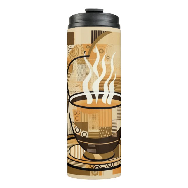 Garrafa Térmica Café de nome personalizado (Frente)