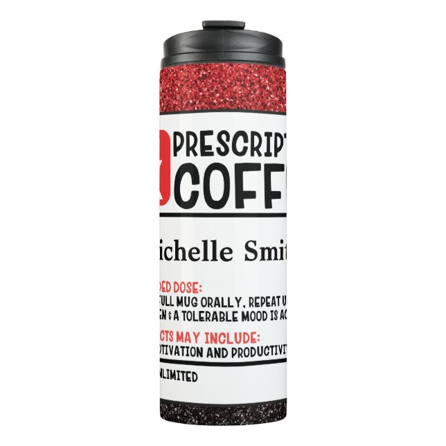 Garrafa Térmica Café de Receita Personalizada em Cubo (Frente)