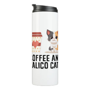 Garrafa Térmica Café E Calico Gatos Engraçados Calico Cat