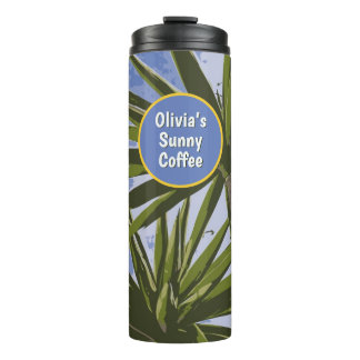 Garrafa Térmica Café Ensolarado Personalizado Tropical Yucca
