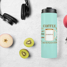 Café Nomes Aqua Tumbler Térmico Personalizado Aqua