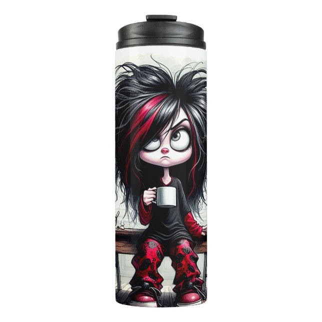 Garrafa Térmica Café Quirky Lady Don't Start Thermal Tumbler (Frente)