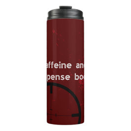 Garrafa Térmica Cafeína e Livros Suspense