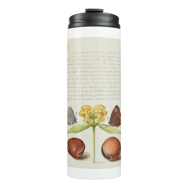 Garrafa Térmica Caligrafia, Jerusalém e feijão (Frente)