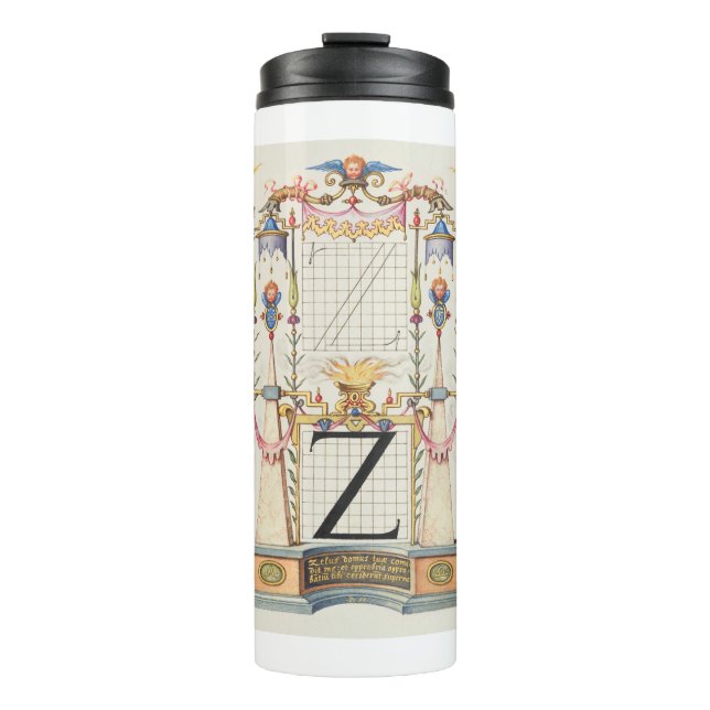 GARRAFA TÉRMICA CALLIGRAPHY ANTIQUE ALPHABET Z (Frente)