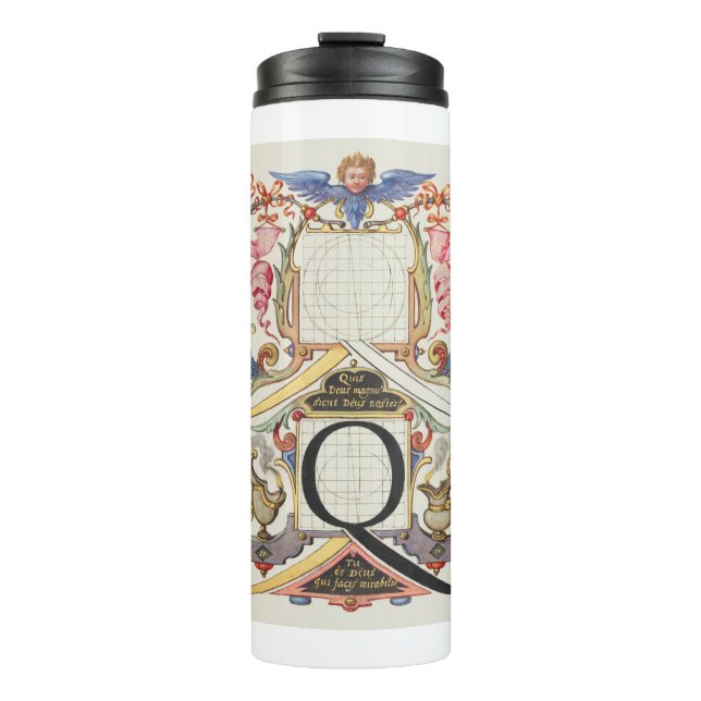 GARRAFA TÉRMICA CALLIGRAPHY CALLIGRAPHY - LETRA Q JORIS HOEFNAGEL  (Frente)