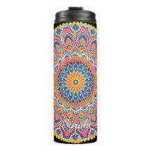 Calm Linda e Colorida Floral Mandala