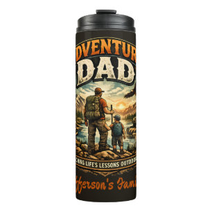 Garrafa Térmica Camisa Adventure Dad – Acampamento ao Ar Livre Vin