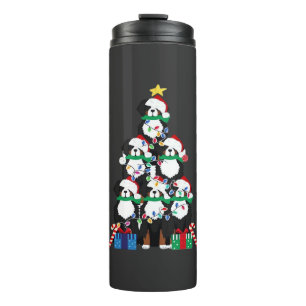 Garrafa Térmica Camisa Clássica de Natal Bernese Mt Dog Cachorro