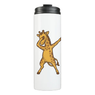 Garrafa Térmica Camisa com Desenho de Girafa Dabbing com Estampa V