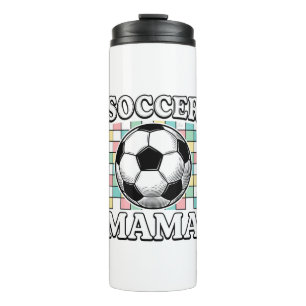 Garrafa Térmica Camisa com Desenho de Gravura de Mãe de Futebol An