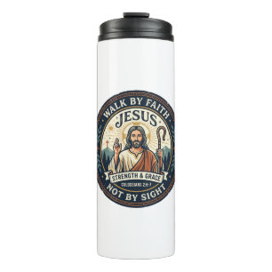 Garrafa Térmica Camisa da Moda do Café Jesus Matcha Gráfico Cristã