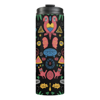 Garrafa Térmica Camisa de Arte de Dodle Chaótica - Esboço Abstrato