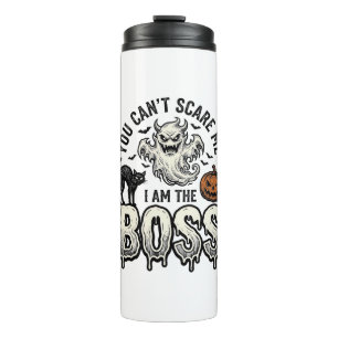 Garrafa Térmica Camisa de Boss de Fantasma de Gravura Vintage de H