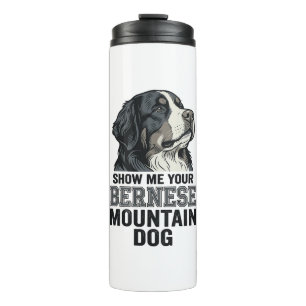 Garrafa Térmica Camisa de desenho de gravação vintage do cão de mo