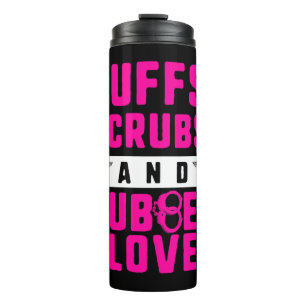 Garrafa Térmica Camisa De Enfermeira, Algemas, Esfregões E Luvas D