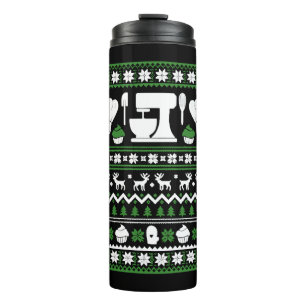 Garrafa Térmica Camisa de Natal do Chef