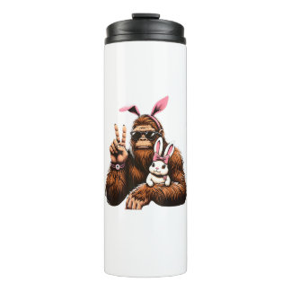 Garrafa Térmica Camiseta Bigfoot Bunny Funny Easter Day Sasquatch