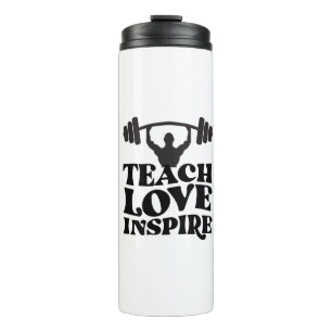 Garrafa Térmica Camiseta de design motivacional para academia