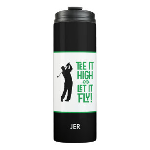 Garrafa Térmica Camiseta de Humor Esportivo de Golfe Citação Bonit
