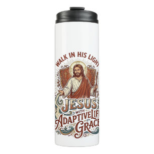 Garrafa Térmica Camiseta de Incentivo à Deficiência Jesus Inspiraç