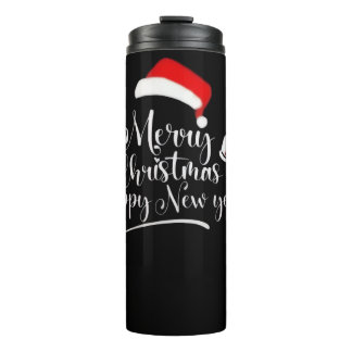 Garrafa Térmica Camiseta Feliz Natal & Ano Novo