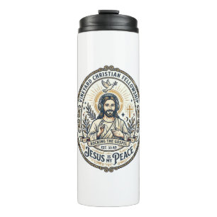Garrafa Térmica Camiseta Gráfica Estética Jesus Lo Fi Study Beats