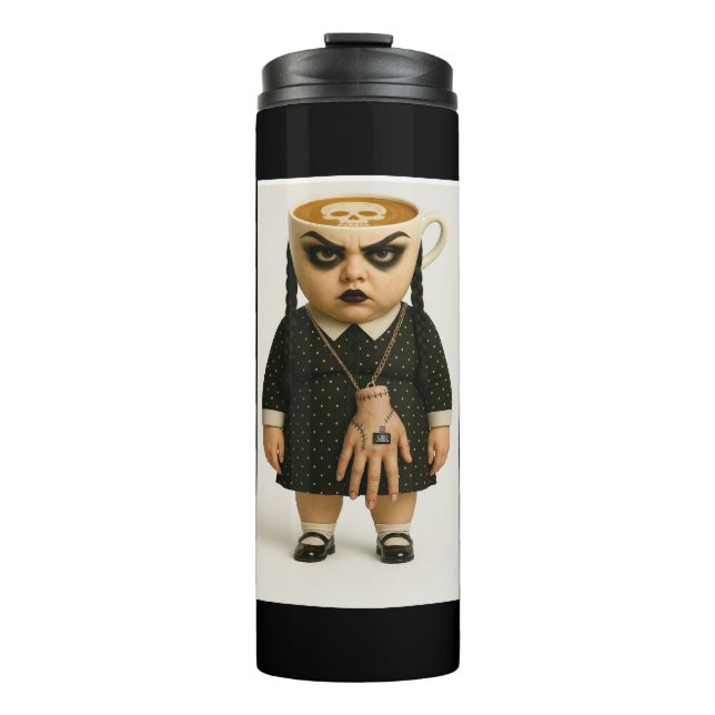 Garrafa Térmica Camiseta Halloween Brainrot Ballerina Capuccina (Frente)