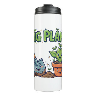 Garrafa Térmica Camiseta Infantil Eu Adoro Plantas Jardim