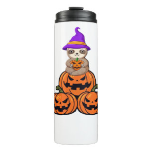 Garrafa Térmica Camiseta Premium de Preguiça de Halloween