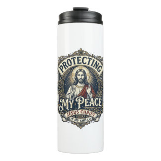 Garrafa Térmica Camiseta Respeito Pela Jesus Limites Fé