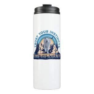 Garrafa Térmica Camiseta Trust Your Instincts Arctic Wolf