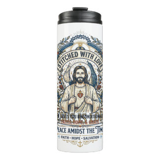 Garrafa Térmica Camiseta Vintage Cristã Escatologia Profecia Jesus