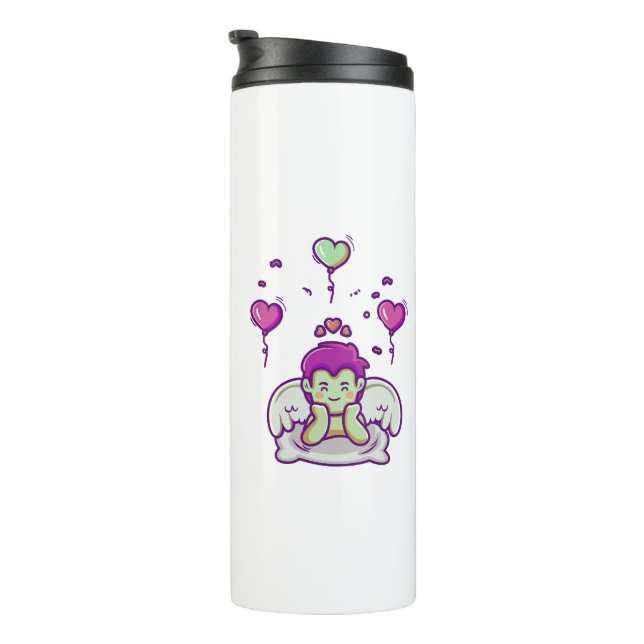 Garrafa Térmica Camisetas, Camisas Masculinas, T-Shirts Fantasmas (Rotação à direita)