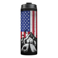 Campanha Engraçado Caminhando Bandeira Americana