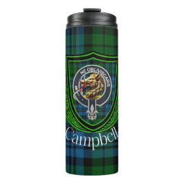 Garrafa Térmica Campbell Scottish Clan Tartan & Crest
