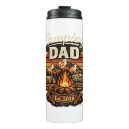 Garrafa Térmica Camping Pai Est. 2026 Copo Personalizado 